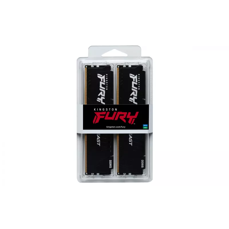 Kingston Technology FURY Beast 16GB 6000MT/s DDR5 CL36 DIMM (Kit de 2) Negro EXPO