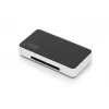 Lector de tarjetas DIGITUS USB 3.0, compatible con tarjetas MS/SD/SDHC/MiniSD/M2/CF/MD/SDXC, cable con conector USB-A de 1M