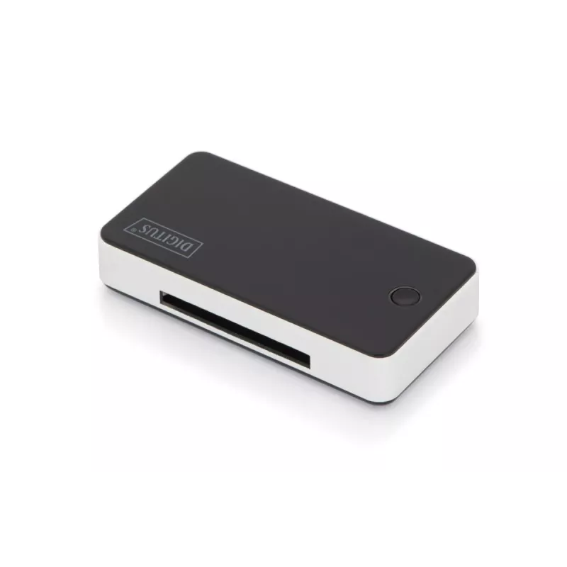 Lector de tarjetas DIGITUS USB 3.0, compatible con tarjetas MS/SD/SDHC/MiniSD/M2/CF/MD/SDXC, cable con conector USB-A de 1M