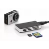Lector de tarjetas DIGITUS USB 3.0, compatible con tarjetas MS/SD/SDHC/MiniSD/M2/CF/MD/SDXC, cable con conector USB-A de 1M