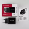 Cargador de pared Axagon ACU-QS24 QUICK and SMART, 2x conector USB QC3.0/AFC/FCP + 5V-1,2A, 24W