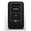 Cargador de pared Axagon ACU-QS24 QUICK and SMART, 2x conector USB QC3.0/AFC/FCP + 5V-1,2A, 24W