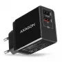 Cargador de pared Axagon ACU-QS24 QUICK and SMART, 2x conector USB QC3.0/AFC/FCP + 5V-1,2A, 24W