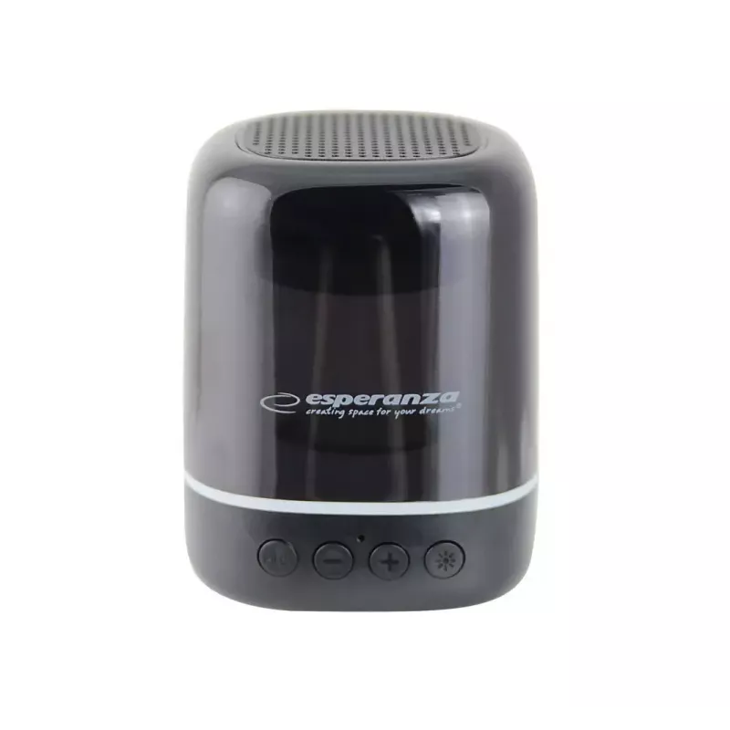 Altavoz portátil ESPERANZA EP154, 3W RMS, Bluetooth 5.0, MicroSD, FM, 4 h de reproducción, negro