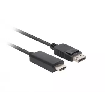 Adaptador de cable LANBERG DisplayPort HDMI Negro