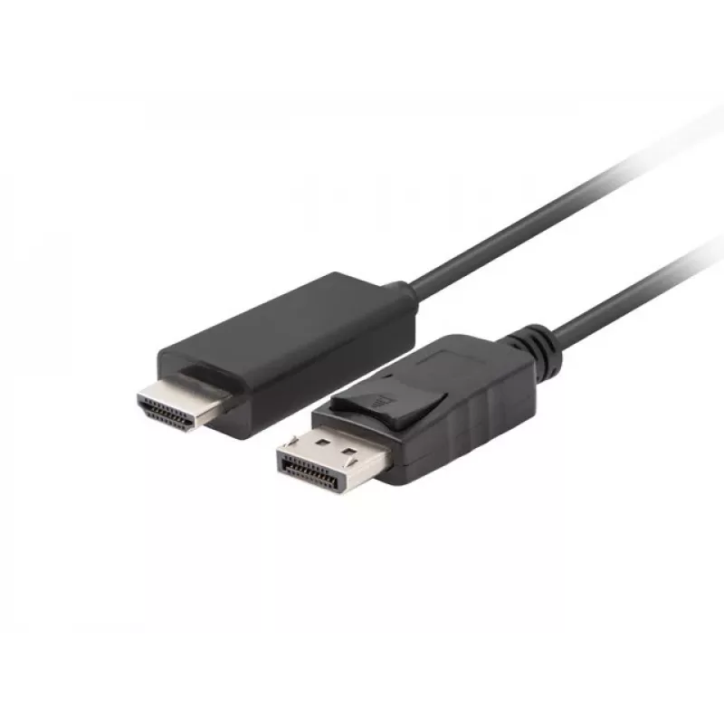 Cable LANBERG DisplayPort(m) V1.1 -> HDMI(m) 1,8 m Negro
