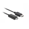 Cable LANBERG DisplayPort(m) V1.1 -> HDMI(m) 1,8 m Negro