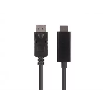 Adaptador de cable LANBERG DisplayPort HDMI Negro