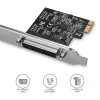 Axagon PCEA-P1N PCIe - 1 adaptador de puerto paralelo con SP y LP, PCIe, Paralelo, Hembra, Full-height / Low-profile, PCIe 2.0, China