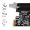 Axagon PCEA-P1N PCIe - 1 adaptador de puerto paralelo con SP y LP, PCIe, Paralelo, Hembra, Full-height / Low-profile, PCIe 2.0, China