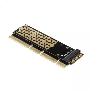 Axagon PCEM2-1U PCIe x16/x8/x4 - Adaptador de ranura M.2 NVMe M-Key 1U