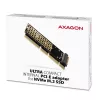 Axagon PCEM2-1U PCIe x16/x8/x4 - Adaptador de ranura M.2 NVMe M-Key 1U