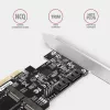 Axagon PCES-SA4M2 controlador PCIe 2 puertos SATA 6G internos + adaptador de tarjeta M.2 B-Key M.2, SATA