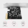 Controlador PCIe Axagon PCES-SA4X4 - 4 puertos SATA 6G internos, ASM1164, SP y LP