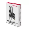 Axagon PCEA-PSN PCIe - 1 adaptador de puerto paralelo y 2 serie 250 kbps con SP y LP