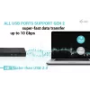 i-tec USB 3.0 / USB-C / Thunderbolt, 3x estación de acoplamiento 4K Gen 2 + Power Delivery 100W