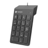 NATEC Goby 2 NKL-2022 teclado numérico, con cable USB, 18 teclas, de membrana, cable de 1,5 m, negro