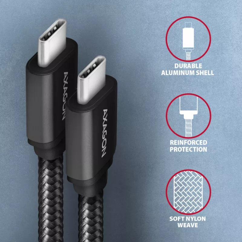 Cable USB Axagon BUCM3-CM15AB 1,5 m USB 3.2 Gen 1 Negro
