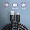 Cable USB Axagon BUCM-AM15AB USB 2.0 1,5 m USB A USB C Negro