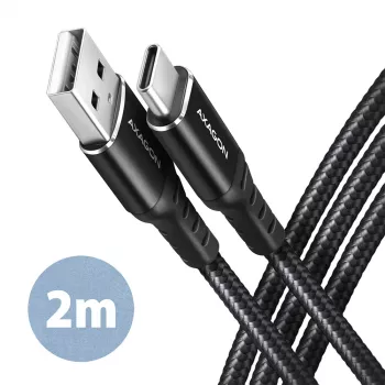 Cable USB Axagon BUCM-AM20AB 2m USB A USB C Negro