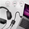 Adaptador de audio USB externo AXAGON ADA-12 con 1x jack de 3,5 mm para auriculares y micrófono