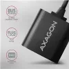 Adaptador de audio USB externo AXAGON ADA-12 con 1x jack de 3,5 mm para auriculares y micrófono