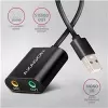 Adaptador de audio USB externo AXAGON ADA-12 con 1x jack de 3,5 mm para auriculares y micrófono