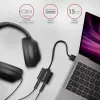 Adaptador de audio USB externo AXAGON ADA-12 con 1x jack de 3,5 mm para auriculares y micrófono