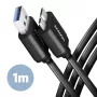 Cable Axagon BUMM3-AM10AB SPEED Micro-B USB <> USB-A 3.2 Gen 1 1 m