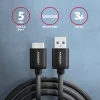 Cable Axagon BUMM3-AM10AB SPEED Micro-B USB <> USB-A 3.2 Gen 1 1 m