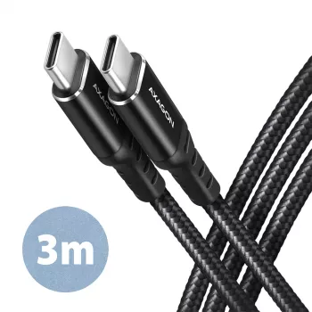 Cable USB Axagon BUCM-CM30AB USB 2.0 3 m USB C Negro