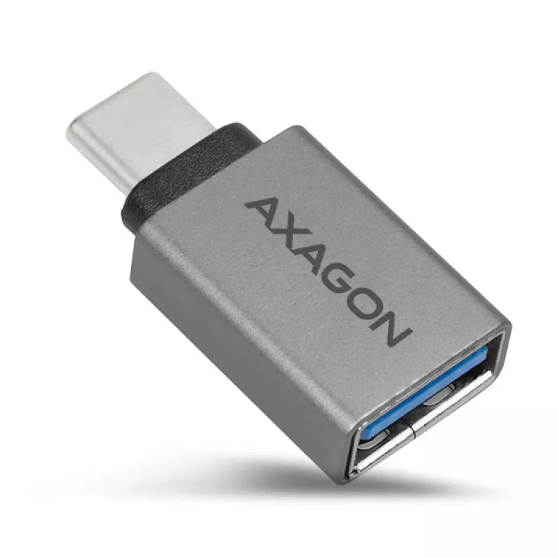 Adaptador Axagon RUCM-AFA USB-C (M) -> USB-A (F), USB 3.2 Gen 2, 3A, ALU