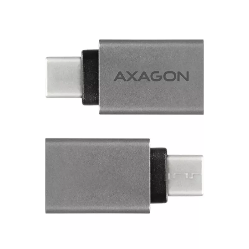 Adaptador Axagon RUCM-AFA USB-C (M) -> USB-A (F), USB 3.2 Gen 2, 3A, ALU
