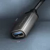 Adaptador de cable Axagon RUCM-AFAC USB-C (M) -> USB-A (H), 20 cm, USB 3.2 Gen 1, 3A, ALU
