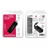 AXAGON ADE-XR adaptador de USB 2.0 Type-A a Fast Ethernet 10/100, RJ-45, Realtek RTL8152, negro, 23 g