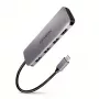 Hub Axagon HMC-HCR3A 3x USB-A + HDMI + SD/microSD USB-C 3.2 Gen 1 cable de 20 cm USB 3.2 Gen 1 (3.1 Gen 1) Type-C gris
