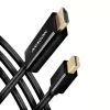 Cable adaptador Axagon RVDM-HI14C2 Mini DisplayPort a HDMI 4K 30Hz 1,8 m