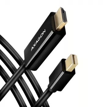Cable adaptador Axagon RVDM-HI14C2 Mini DisplayPort a HDMI 4K 30Hz 1,8 m