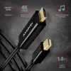 Cable adaptador Axagon RVDM-HI14C2 Mini DisplayPort a HDMI 4K 30Hz 1,8 m