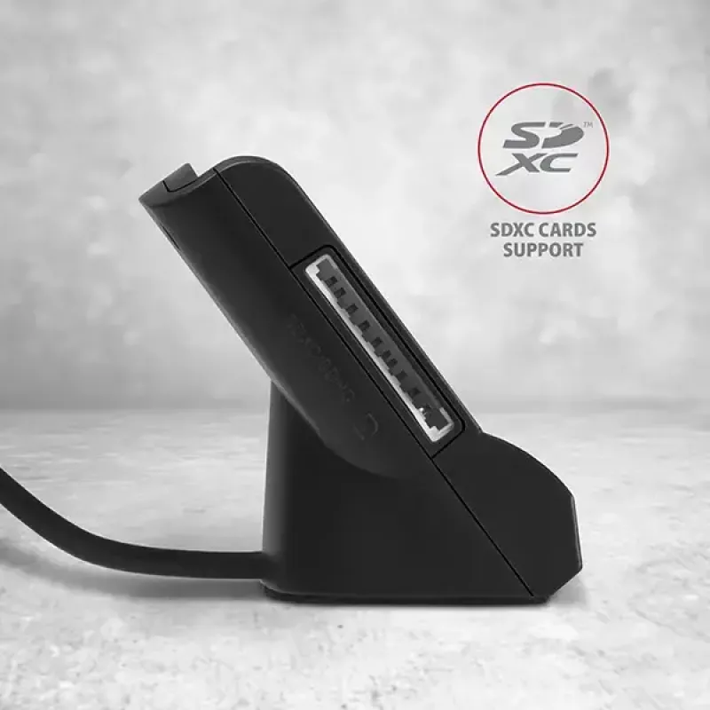 Lector de tarjetas inteligentes Axagon CRE-SM2 USB 2.0 negro cable de 1,3 m