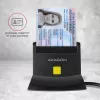 Lector de tarjetas inteligentes Axagon CRE-SM2 USB 2.0 negro cable de 1,3 m