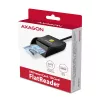 Lector plano de tarjetas inteligentes/ID Axagon CRE-SM3N USB-A, USB 2.0, 1,3 m, negro, 57 g