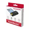 Lector de tarjetas Axagon CRE-SMP2A USB Smartcard y SD/microSD/SIM PocketReader para interiores USB Type-A/USB Type-C negro