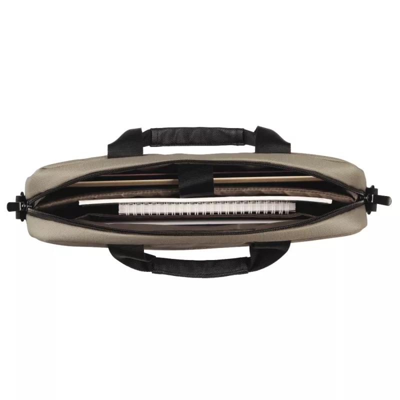 Hama Terra 00217234 bolso para portátil 33,8 cm (13,3 pulgadas), asa de transporte, correa para el hombro, poliéster reciclado, beige