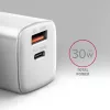 Cargador Axagon ACU-PQ30W QC3.0 30W USB-C blanco