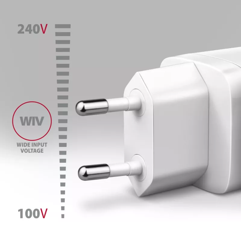 Cargador Axagon ACU-PQ30W QC3.0 30W USB-C blanco