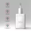Cargador Axagon ACU-PQ30W QC3.0 30W USB-C blanco