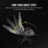 Silla gaming universal Corsair T3 RUSH 2023 asiento acolchado gris antracita