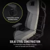 Silla gaming universal Corsair T3 RUSH 2023 asiento acolchado gris antracita