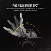 Silla gaming para PC Corsair CF-9010058-WW asiento de malla gris peso máximo de usuario 120 kg